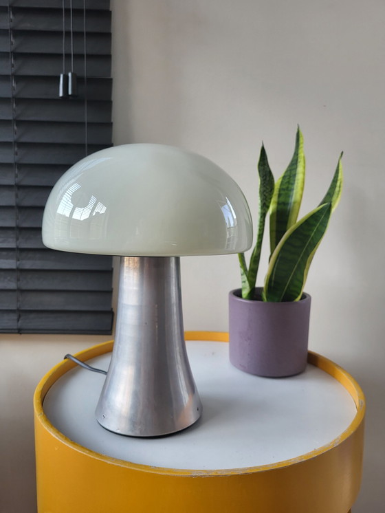 Image 1 of Mushroom Lamp Xl, Schwere Tischleuchte aus Edelstahl, 1980er Jahre