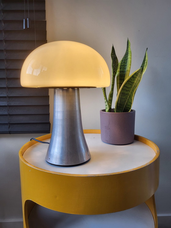 Image 1 of Mushroom Lamp Xl, Schwere Tischleuchte aus Edelstahl, 1980er Jahre