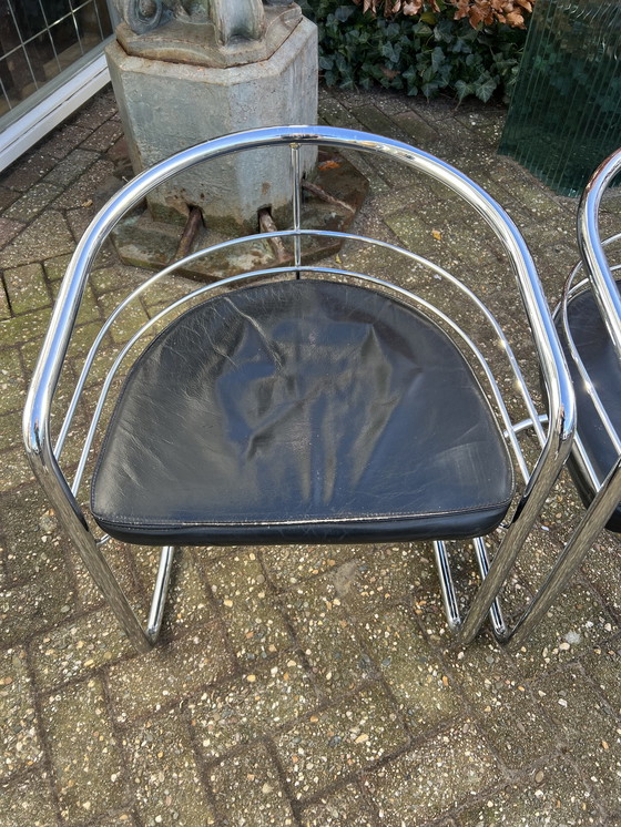 Image 1 of 2 Rohrgestellstühle aus den 1970er Jahren