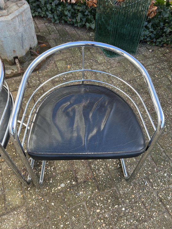 Image 1 of 2 Rohrgestellstühle aus den 1970er Jahren