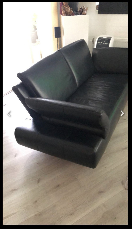 Image 1 of 2 und 3-sitziges ledersofa montel