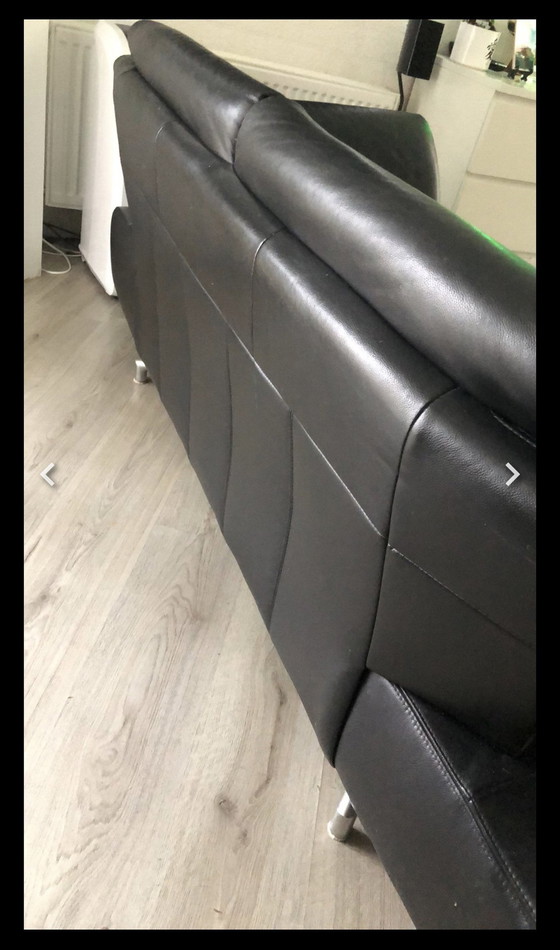 Image 1 of 2 und 3-sitziges ledersofa montel