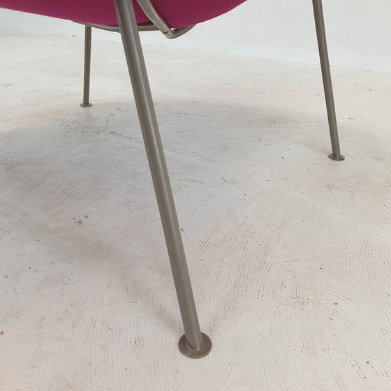 Image 1 of Vintage Orange Slice Sessel aus Nickel und fuchsiafarbener Wolle von Pierre Paulin für Artifort, 1960er Jahre