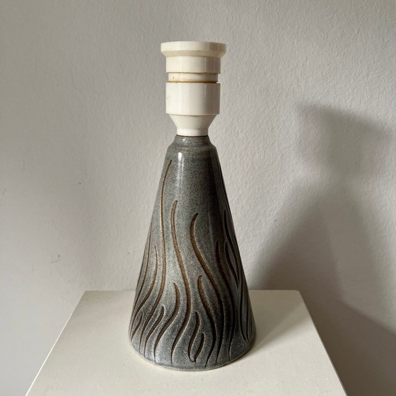 Image 1 of Loholt,Dänische Vintage Tischlampe/Lampenfuss, Relief, 1960S