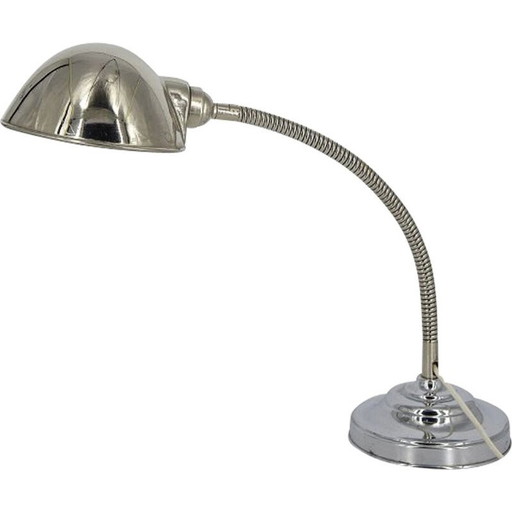 Chrom-Schreibtischlampe, skandinavisch 1960er Jahre