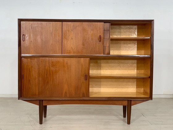 Image 1 of Danish teak highboard schrank wohnzimmerschrank vintage