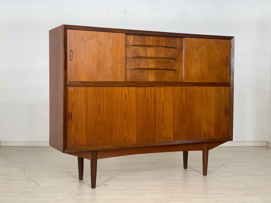 Image 1 of Danish teak highboard schrank wohnzimmerschrank vintage