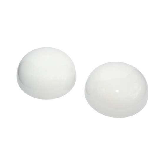 Image 1 of Paar Deckenlampen aus milchigem Glas für Polam, Polen 1970