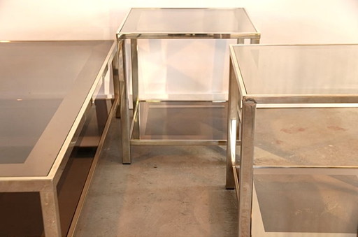 2x Vintage Hollywood Regency Tisch- und Salontafel