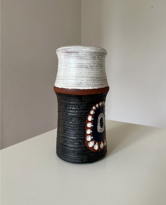 Image 1 of Keramikvase Kupittaan Savi Laine Finnland, Finnisch, Keramik, Steingut