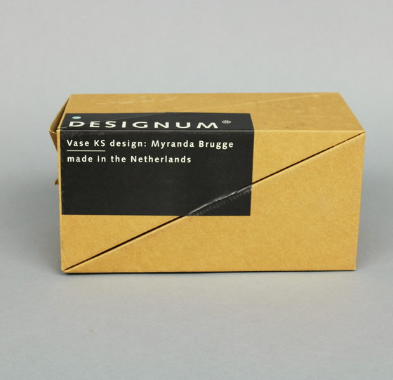Image 1 of Myranda Brugge (1957) Schwarze Ks-Vase, für Designum, 1981 In Originalverpackung