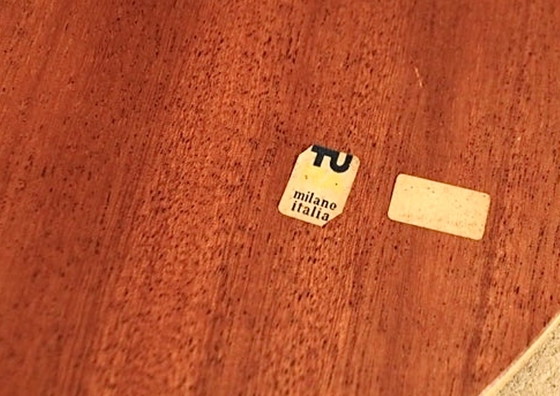 Image 1 of Aldo Tura Barwagen Servierwagen für Spirituosen aus Messing , cremefarbenem Vellum-Ziegenleder