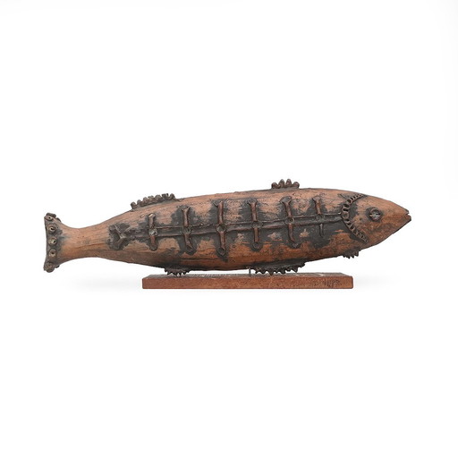 Albisola Keramische Fischskulptur, 1960er Jahre