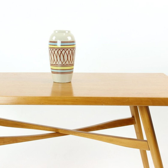 Image 1 of Mid Century Couchtisch aus Eichenholz, Tschechoslowakei 1960er Jahre