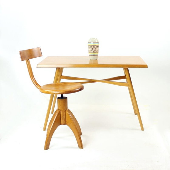 Image 1 of Mid Century Couchtisch aus Eichenholz, Tschechoslowakei 1960er Jahre