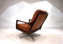 Eugen Schmidt Leder-Loungesessel für Soloform, 1960