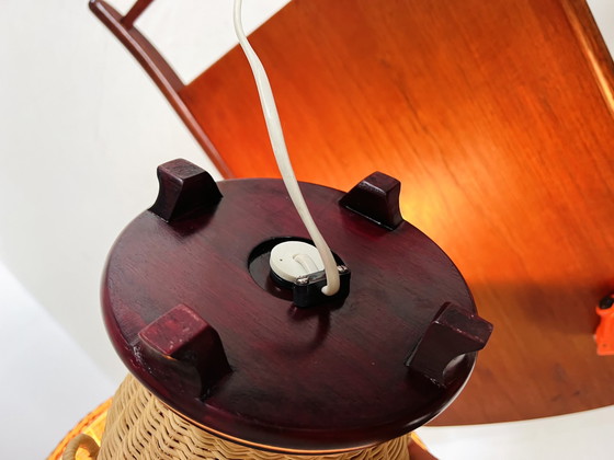 Image 1 of Vintage Rattan Tischlampe '60