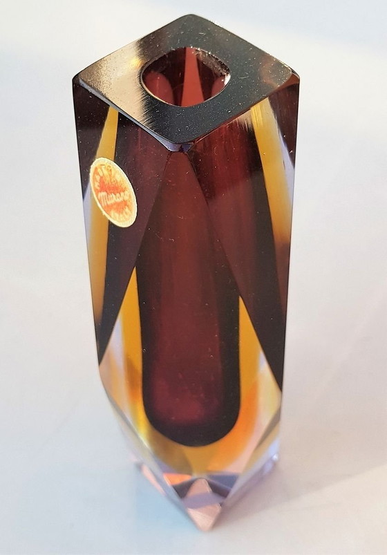 Image 1 of Vase aus Muranoglas, 1950er Jahre