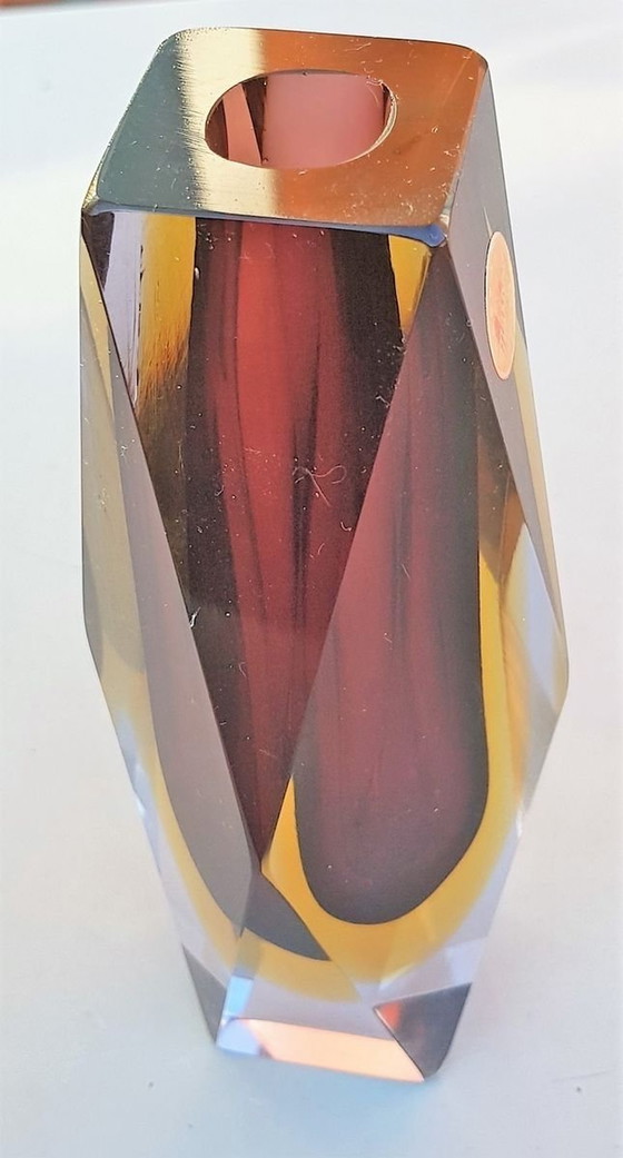 Image 1 of Vase aus Muranoglas, 1950er Jahre