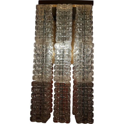 Paar Vintage-Glaskolben, Italien 1970