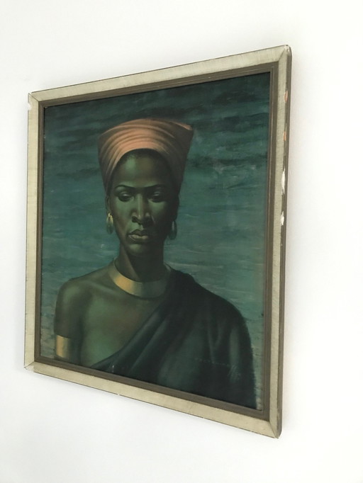  Vladimir Tretchikoff (1913-2006) Zulu-Mädchen - Originaldruck