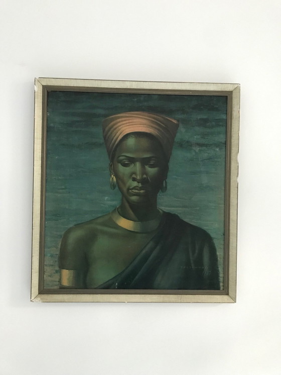 Image 1 of  Vladimir Tretchikoff (1913-2006) Zulu-Mädchen - Originaldruck