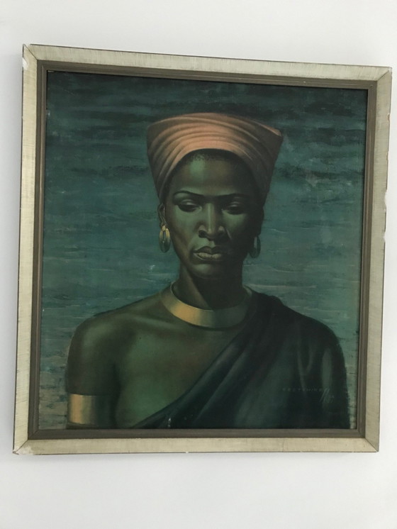 Image 1 of  Vladimir Tretchikoff (1913-2006) Zulu-Mädchen - Originaldruck