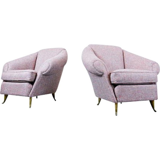 Image 1 of Paar Vintage-Sessel, Italienisch 1950er Jahre