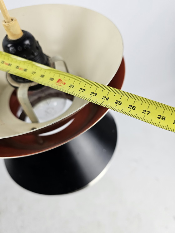 Image 1 of Carl Thore zugeschriebene Hängeleuchte Dänisch für Granhaga Diabolo Form