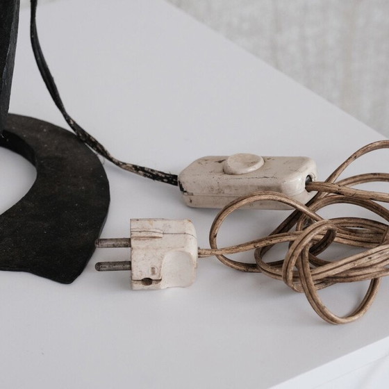 Image 1 of Brutalistische Eisen-Tischlampe, Frankreich 1950