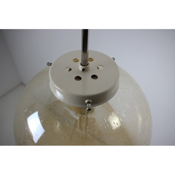 Image 1 of Vintage Hängeleuchte aus Metall und Glas, Tschechoslowakei 1982er