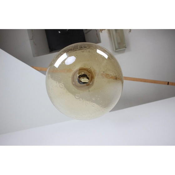 Image 1 of Vintage Hängeleuchte aus Metall und Glas, Tschechoslowakei 1982er