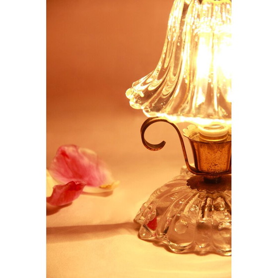 Image 1 of Vintage Tischlampe Murano Italien 1940er Jahre