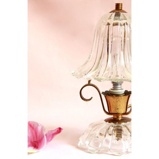 Image 1 of Vintage Tischlampe Murano Italien 1940er Jahre
