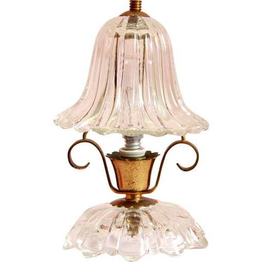 Vintage Tischlampe Murano Italien 1940er Jahre