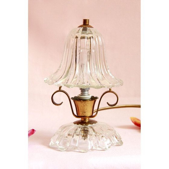 Image 1 of Vintage Tischlampe Murano Italien 1940er Jahre