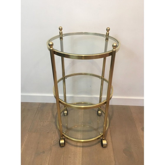 Image 1 of Rundes Messingsofa Bout De Canape