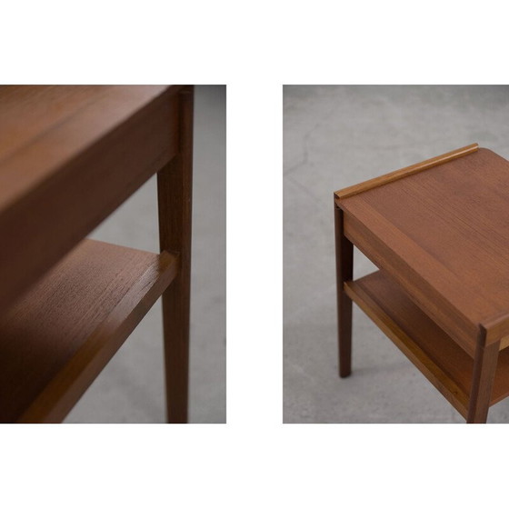 Image 1 of Mid-Century Modern Teak Nachttisch Skandinavisch 1950s