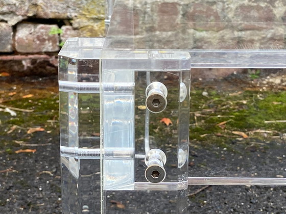 Image 1 of Zwei Acryl Glas Tische Tischset Sofatisch Side Table