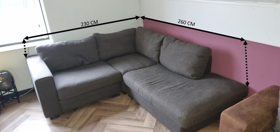 Image 1 of Braun-graues Designer-Sofa!