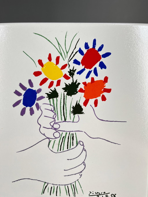 Fliese Kunstfliese Wandfliese Bouquet of Peace 1988