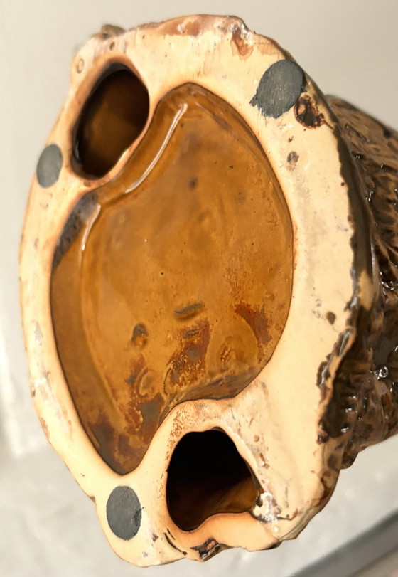 Image 1 of Keramik glasiert Pan Porzellan Büste Statue einer Giraffe