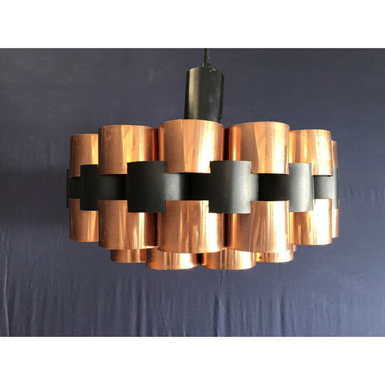 Image 1 of Skandinavische Vintage-Pendelleuchte von Werner Shou, 1970