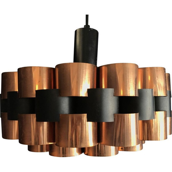 Image 1 of Skandinavische Vintage-Pendelleuchte von Werner Shou, 1970