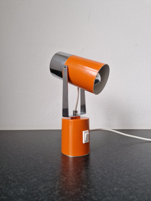 Vintage Tischlampe mit Chrom kippbar Design