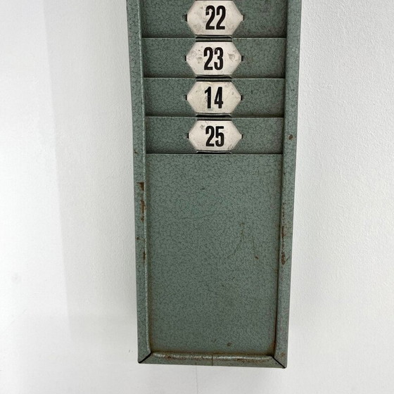 Image 1 of Industrieller Zeitkartenständer, Tschechoslowakei 1950er Jahre