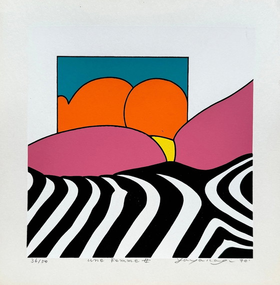 Image 1 of Eine Frau - Tsuyoshi Yayanagi - Original Siebdruck - Pop Art - 1970