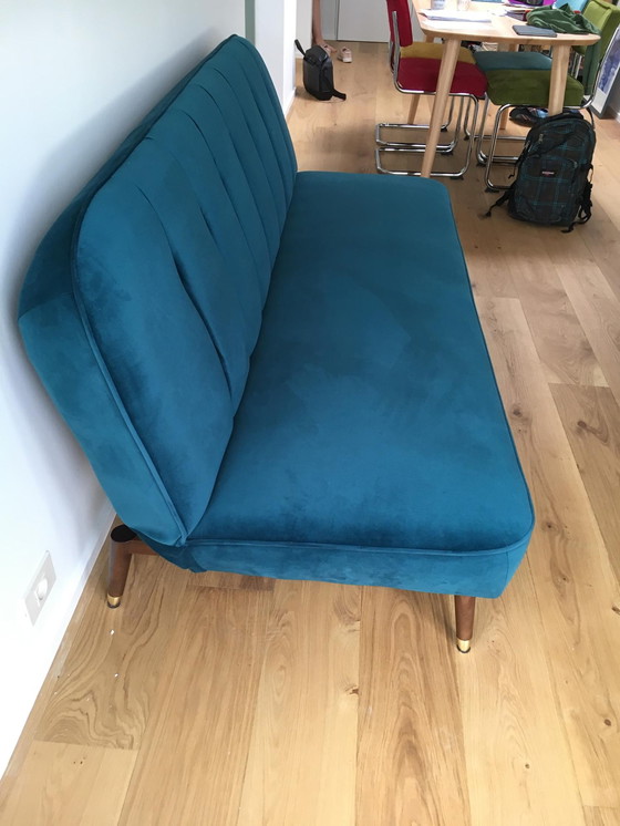 Image 1 of Schlafsofa aus Samt