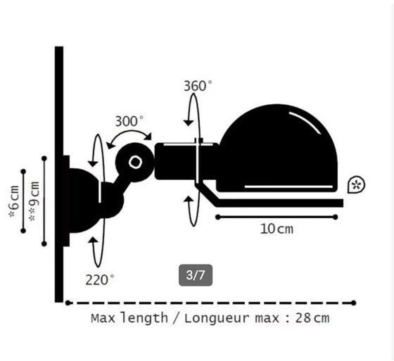 Image 1 of Jieldé Signal SI300 Wandleuchte Chrom