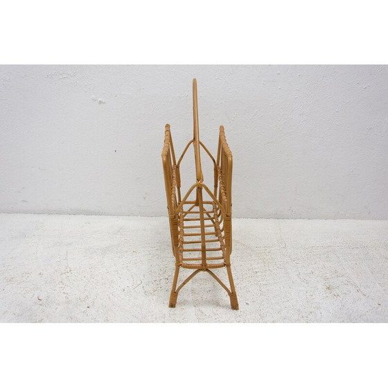 Image 1 of Mid Century Zeitschriftenständer aus Weide, Tschechoslowakei 1960er Jahre